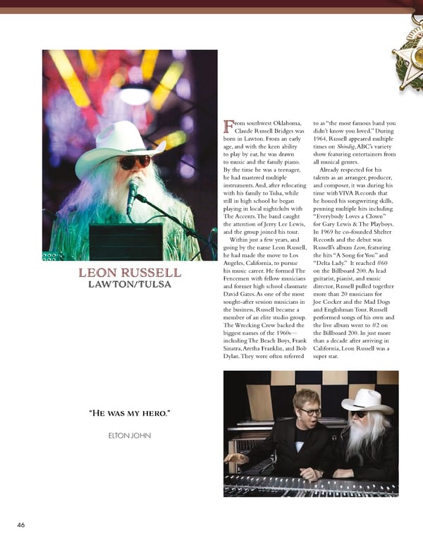 December 2022 Oklahoma Hall of Fame Magazine - Page 48