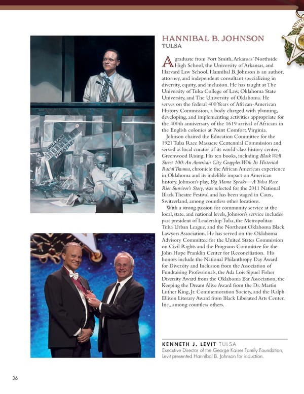 December 2021 Oklahoma Hall of Fame Magazine - Page 38