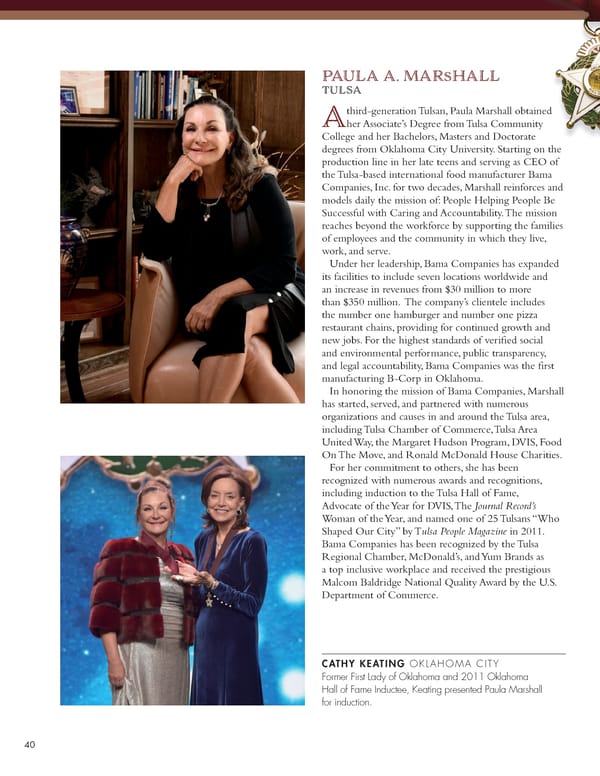 December 2021 Oklahoma Hall of Fame Magazine - Page 42