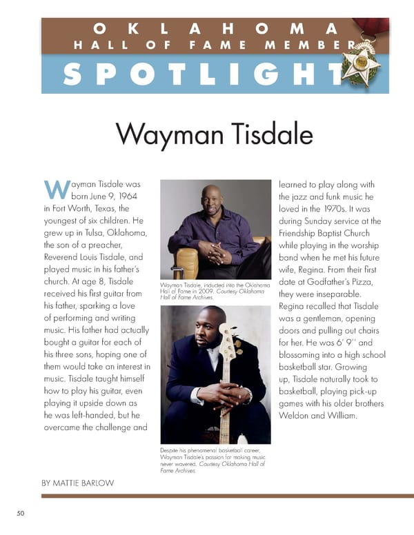 December 2021 Oklahoma Hall of Fame Magazine - Page 52