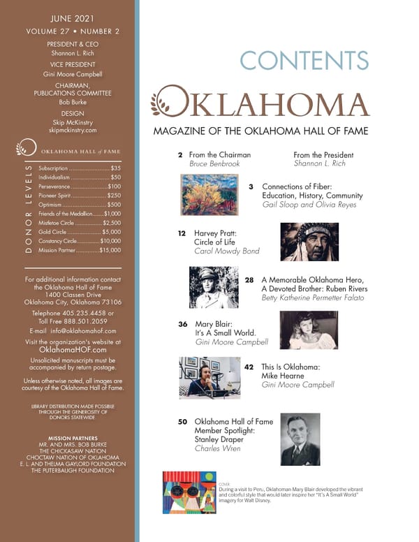 June 2021 Oklahoma Hall of Fame Magazine - Page 3